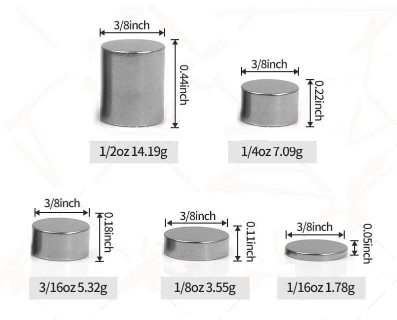 tungsten weight peso del tungsteno