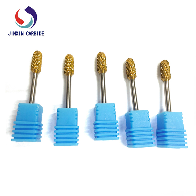 Frese rotanti in carburo di tungsteno da 6 mm con rivestimento dorato