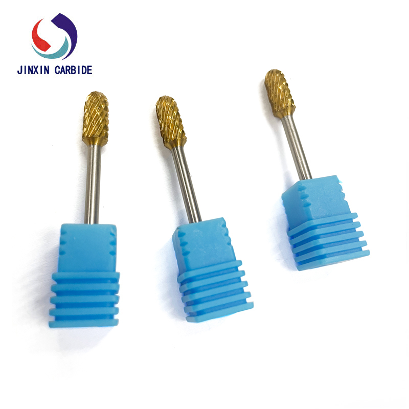 Frese rotanti in carburo di tungsteno da 6 mm con rivestimento dorato