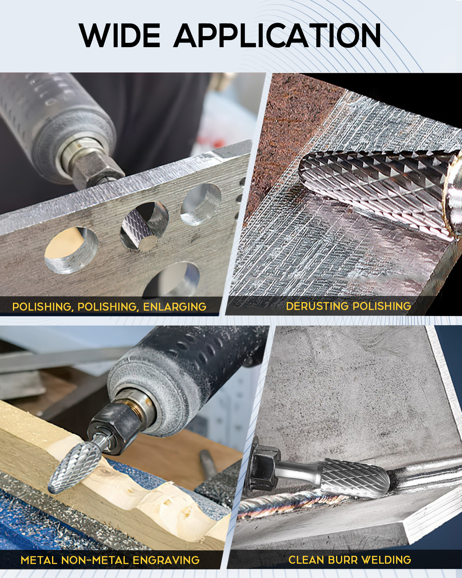 applicazione per frese in metallo duro