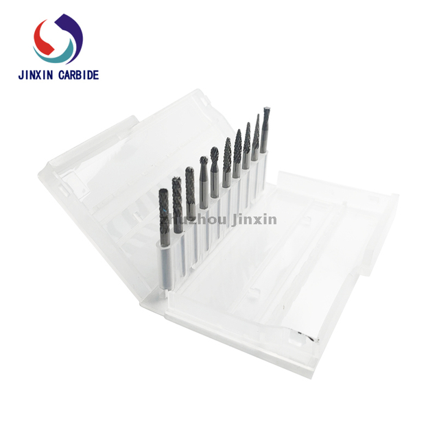 Set di frese rotanti in carburo di tungsteno 3*3 10 pezzi di vendita calda