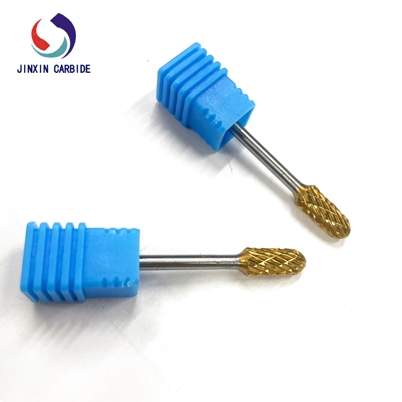 Frese rotanti in carburo di tungsteno da 6 mm con rivestimento dorato