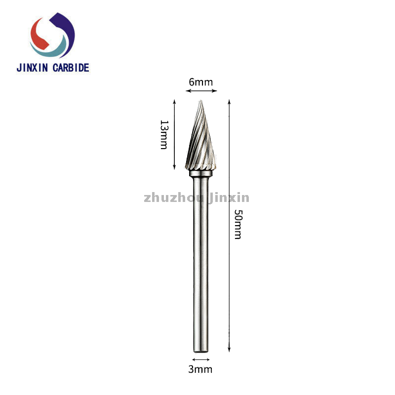  Frese rotative in carburo di tungsteno a forma di cono di tipo M