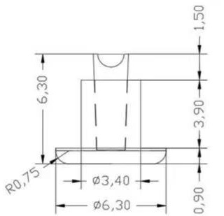 Borchie per pneumatici JX6.3-6.3-1