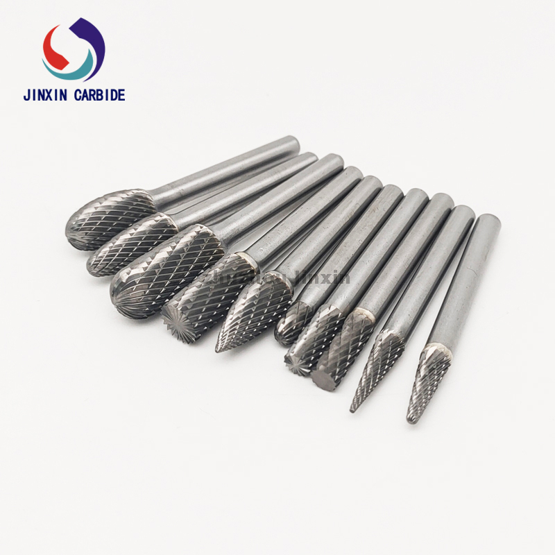 Stinco da 6 mm 10pcs set rotativo in carburo di tungsteno con scatola di rose blu